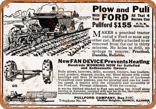 Metal sign 1918 pullford - sign,