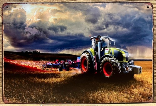 Axon tractor metal wall sign