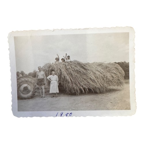 1950 farm tractor - hay, wagon
