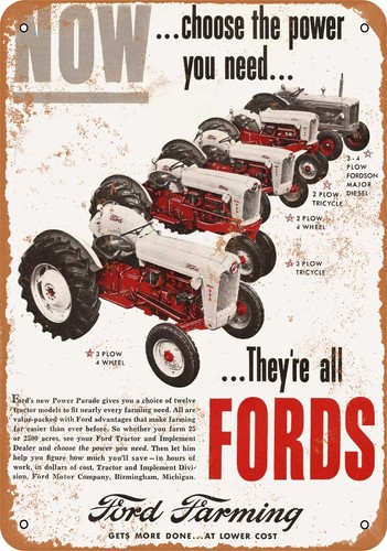 Metal sign 1955 - metal, ford