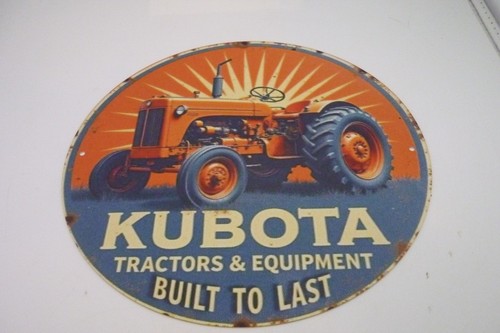 Kubota tractor tin - tractor, sign